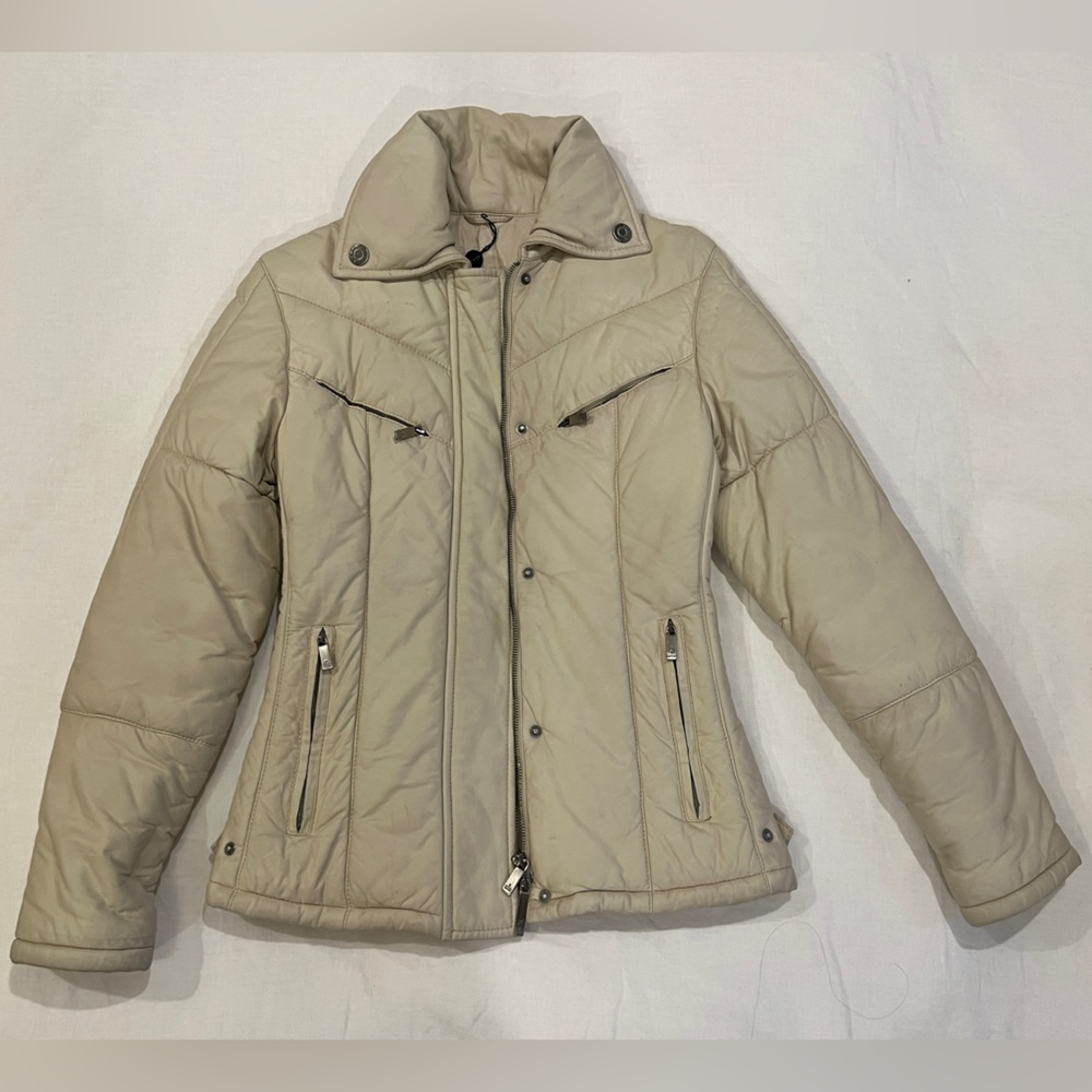 VINTAGE GUCCI LEATHER PUFFER